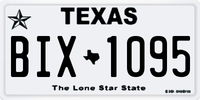 TX license plate BIX1095
