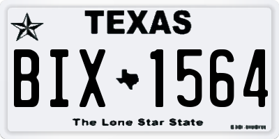 TX license plate BIX1564