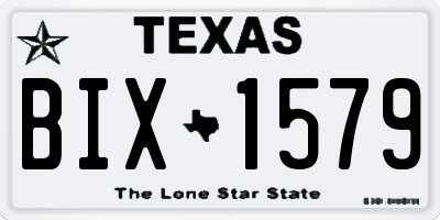 TX license plate BIX1579