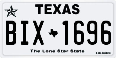 TX license plate BIX1696