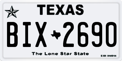 TX license plate BIX2690