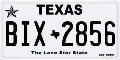 TX license plate BIX2856
