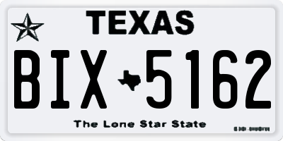 TX license plate BIX5162