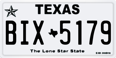 TX license plate BIX5179