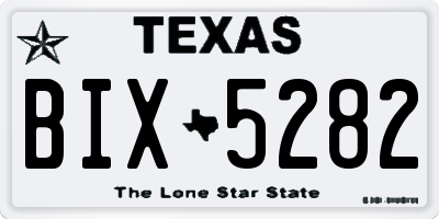 TX license plate BIX5282