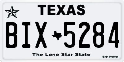 TX license plate BIX5284