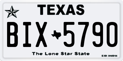 TX license plate BIX5790