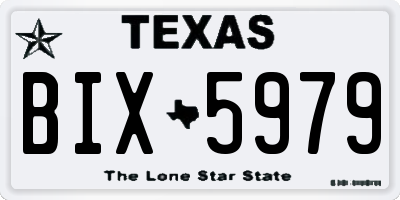 TX license plate BIX5979