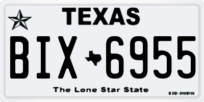 TX license plate BIX6955