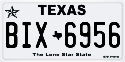 TX license plate BIX6956
