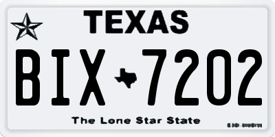 TX license plate BIX7202