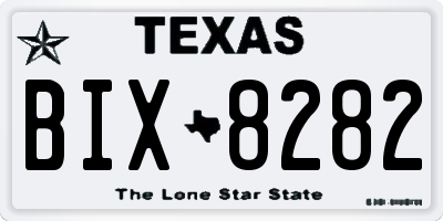 TX license plate BIX8282