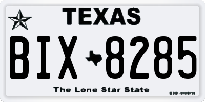 TX license plate BIX8285