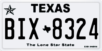TX license plate BIX8324