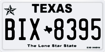 TX license plate BIX8395