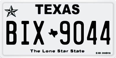 TX license plate BIX9044