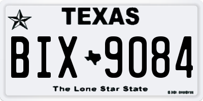 TX license plate BIX9084