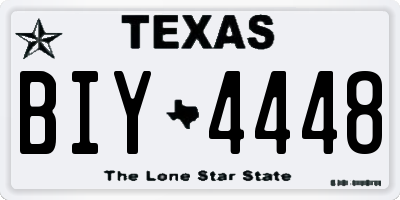 TX license plate BIY4448
