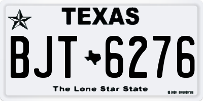 TX license plate BJT6276
