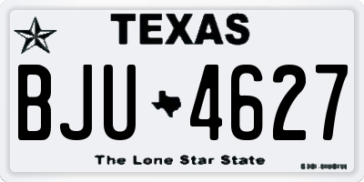 TX license plate BJU4627