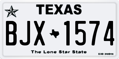 TX license plate BJX1574