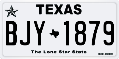 TX license plate BJY1879