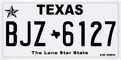 TX license plate BJZ6127