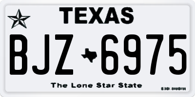 TX license plate BJZ6975
