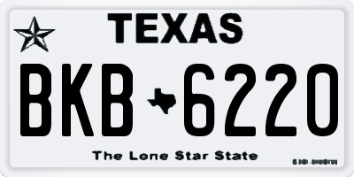 TX license plate BKB6220