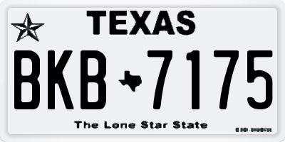 TX license plate BKB7175