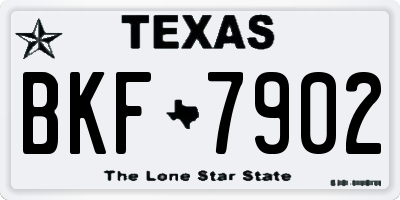 TX license plate BKF7902