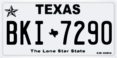 TX license plate BKI7290