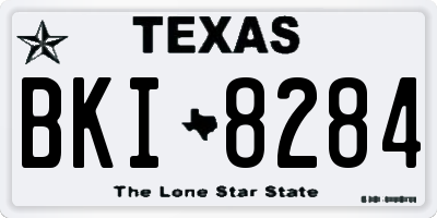 TX license plate BKI8284