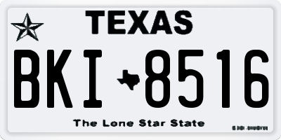 TX license plate BKI8516