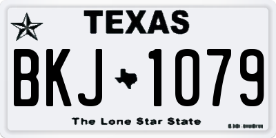TX license plate BKJ1079