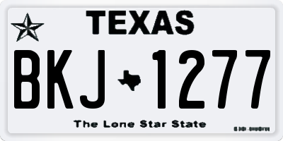 TX license plate BKJ1277