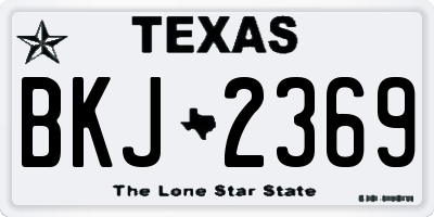TX license plate BKJ2369