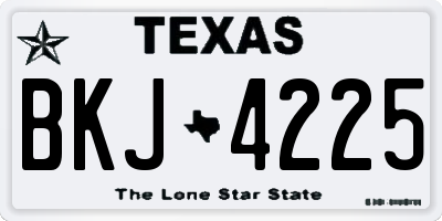 TX license plate BKJ4225
