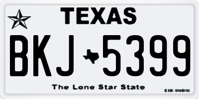 TX license plate BKJ5399