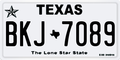 TX license plate BKJ7089