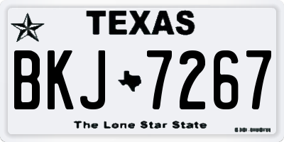 TX license plate BKJ7267