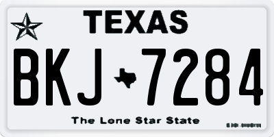 TX license plate BKJ7284