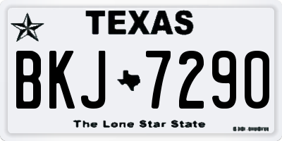TX license plate BKJ7290