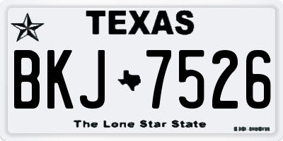 TX license plate BKJ7526