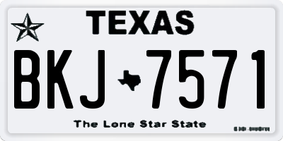 TX license plate BKJ7571