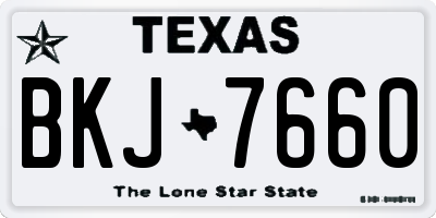 TX license plate BKJ7660