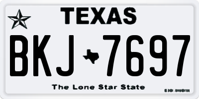 TX license plate BKJ7697