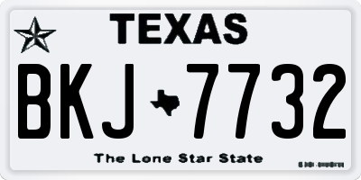 TX license plate BKJ7732