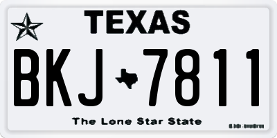 TX license plate BKJ7811