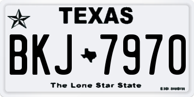 TX license plate BKJ7970